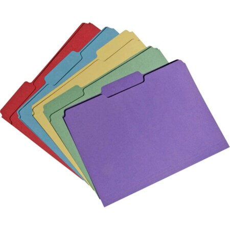 Made-To-Stick 753001 1 by 3 Cut Letter Single Ply Recycled Folder  Assorted Color MA3749783